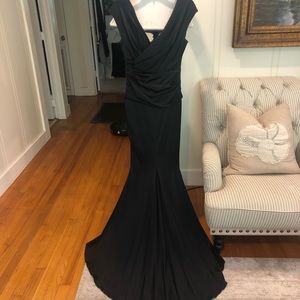 Formal black gown